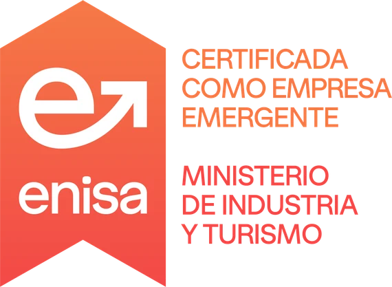 Sello de ENISA: Atharix Global, S.L.U. certificada como empresa emergente por el Ministerio de Industria y Turismo